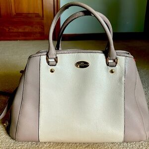 COACH  MARGOT CARRYALL IN BICOLOR CROSSGRAIN